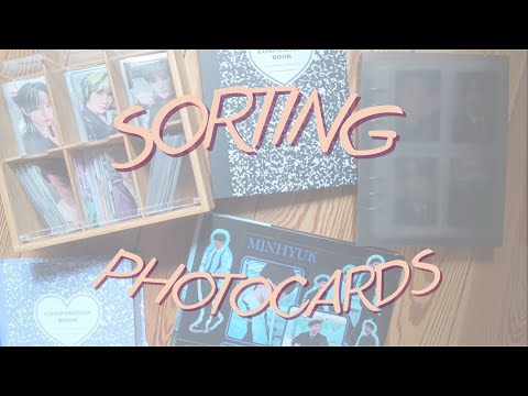 Видео: Sorting photocards | Организация кпоп фотокарт по биндерам / monsta x, ateez, p1harmony, epex