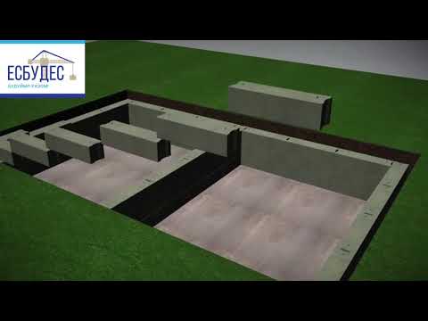 Видео: Дом с подвалом.Фундамент из ФБС