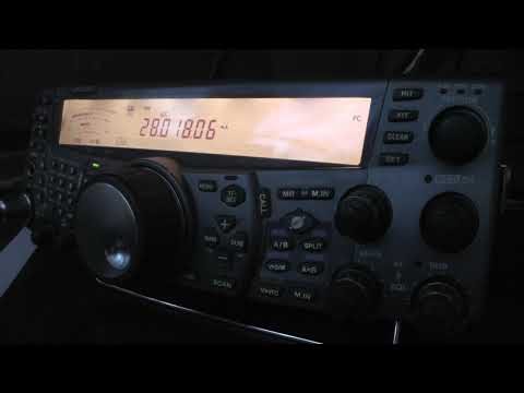 Видео: GP-на диапазон 10м  с укороченными противовесами.