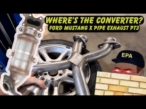 Видео: Выхлопная система Ford Mustang X-Pipe из нержавеющей стали 4.6 SOHC