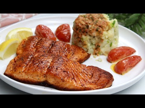 Видео: Я не буду готовить лососевую рыбу по-другому!  Хрустящие и Вкусные!  С картошкой!