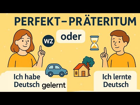 Видео: Перфект (Прошедшее) или Претеритум? Наконец-то понятно! С примерами! Perfekt oder Präteritum?