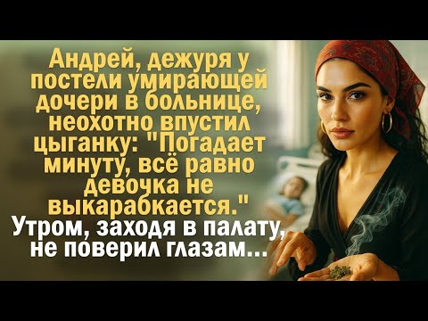 Видео: Андрей, дежуря у постели умирающей дочери в больнице, неохотно впустил цыганку: "Погадает минуту..
