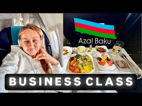 Видео: Баку 🇦🇿 Бизнес-класс Azal: Роскошная еда и сервис | Потрясающий вид из Flame Towers