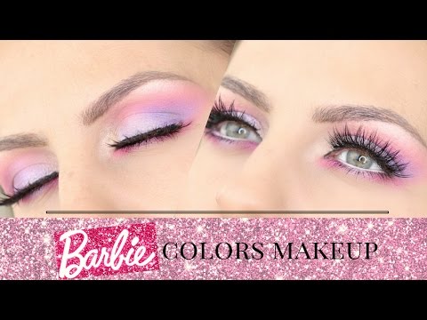 Видео: Barbie Colors Makeup| Грим в Barbie Цветове