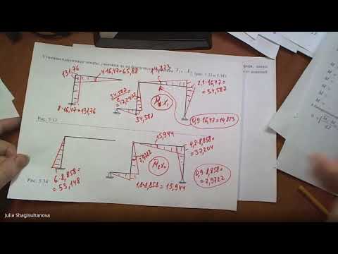 Видео: С.М. Задача №5.2 (продолжение) построение Мок, Qок и Nок