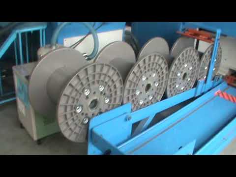 Видео: Тандемная линия волочения и изоляции для производства LAN кабеля