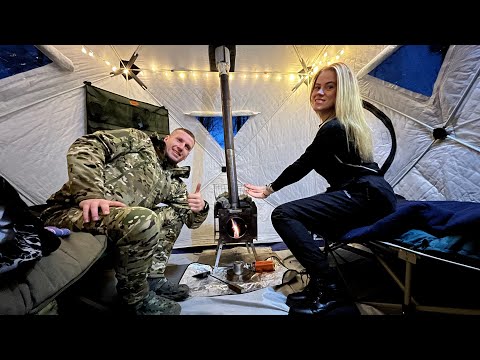 Видео: ВЫБРАЛИСЬ С ЖЕНОЙ НА РЫБАЛКУ | ГРЕЕМСЯ ПЕЧКОЙ В ПАЛАТКЕ | ОТДЫХ В ДИКОМ ЛЕСУ В КОМПАНИИ | 