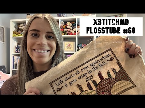 Видео: Xstitchmd: Flosstube #60 — последнее видео перед рождением малыша! 9 завершений и множество новых...