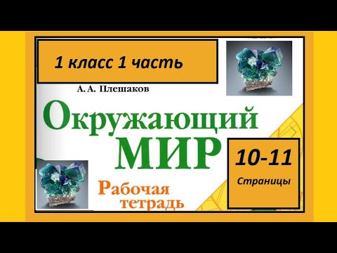 Видео: Окружающий мир 1 класс страница 10, 11. Что у нас под ногами?