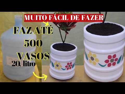 Видео: ваза из бутылки для домашних животных рассчитана на 500 цементных ваз