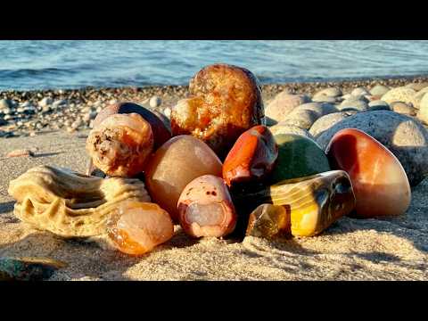 Видео: Охота за камнями на осеннем озере Верхнее — включая результаты падений