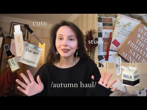 Видео: ☆*:.｡.autumn haul.｡.:☆  косметика, канцелярия, одежда 🧦black friday