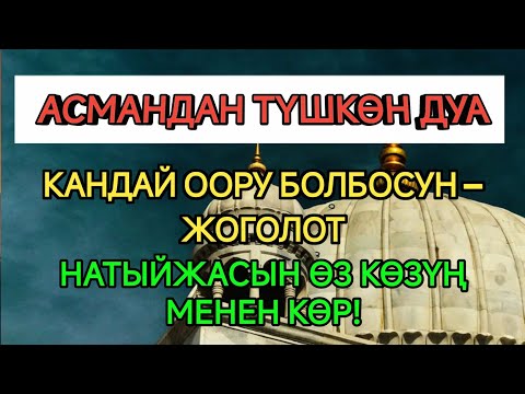Видео: Асмандан түшкөн шыпа дуасы — кереметин көр! 🤲