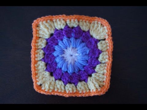 Видео: Квадратный мотив крючком+мотив для мыска вязаной из квадратов обуви / Crochet square