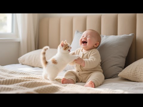 Видео: Когда младенцы умеют разговаривать с кошками — самый милый разговор на свете!