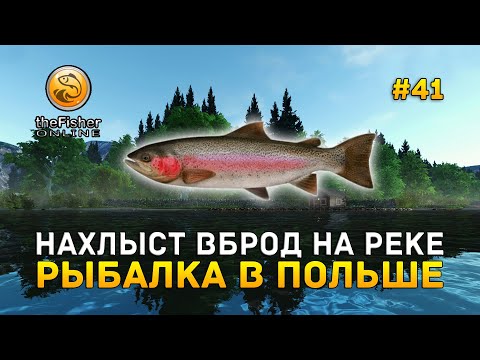 Видео: Нахлыст вброд на Реке. Рыбалка в Польше - Fisher Online #41