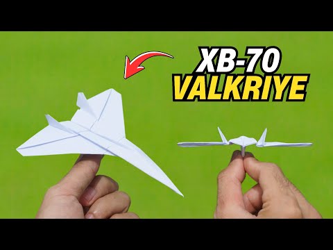 Видео: ОРИГАМИ: Делаем самолет XB-70 Valkriye из бумаги - ЭЛЕКТРОГАМИ