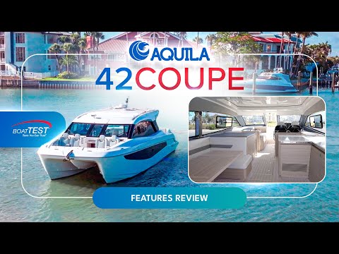 Видео: Обзор характеристик Aquila 42 Coupe | Протестировано BoatTEST
