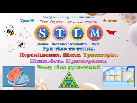 Видео: Рух тіла та тепла.  Переміщення. Шлях. Траєкторія. Швидкість. Прискорення. Чому тіло рухається?