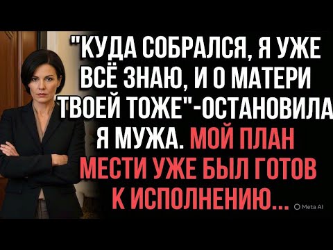 Видео: "Куда собрался? Я уже всё знаю, и о матери твоей тоже", — остановила я мужа.