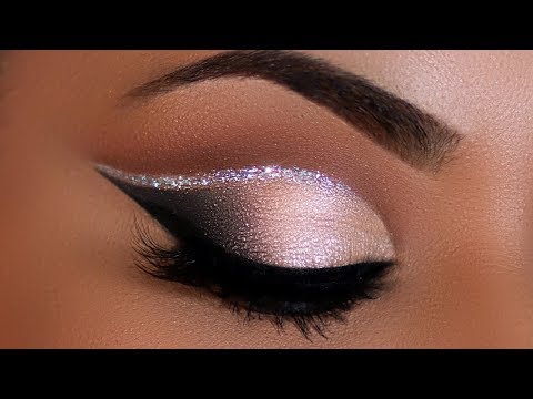 Видео: CRYSTAL DOUBLE CUT CREASE (для нависших век) | TATI BEAUTY