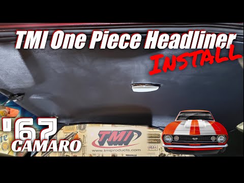 Видео: Установка комплекта цельной обивки потолка TMI | 1967-1968 Camaro | Firebird