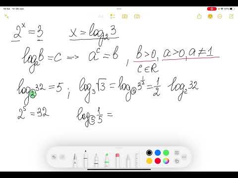 Видео: Поняття логарифма. Алгебра 11 клас