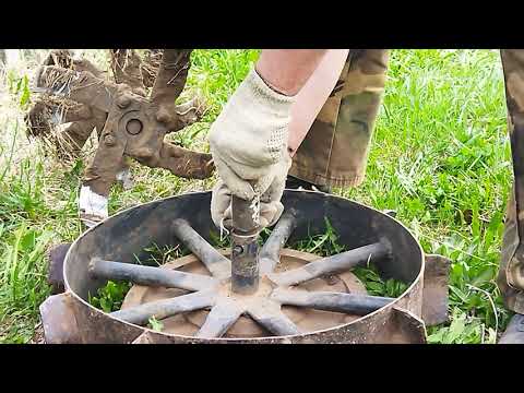 Видео: Обработка картофельного поля под посадку мотоблоком Нева. Май 2021год.