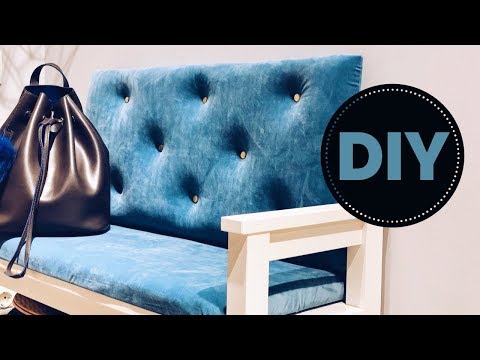 Видео: DIY Переделка прихожей. Мягкая спинка и сиденье для скамейке в прихожей