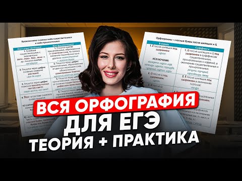 Видео: Вся ОРФОГРАФИЯ для ЕГЭ по русскому языку 2025 / Задания 9,10,11,12,13,14,15 НА МАКСИМУМ