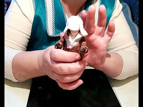 Видео: Ватная Игрушка. Мальчик. Надеваю шапку ушанку. 5ч.We make toys out of cotton woll.