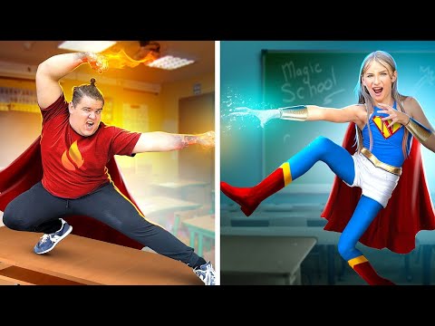Видео: СУПЕРГЕРОИ в Елитно УЧИЛИЩЕ 🔥 Шега с учителя | Мис Никол и приятели
