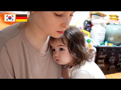 Видео: SUB) За день до переезда странная реакция 18-месячной Роа😲 | Переезд в Корею