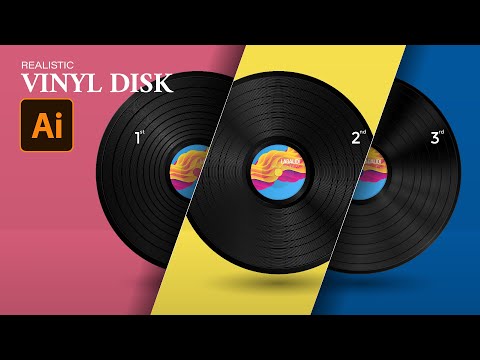 Видео: Как создать виниловый диск тремя разными способами. Учебное пособие по Adobe Illustrator
