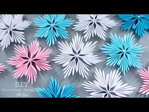 Видео: ❄️ СНЕЖИНКА ИЗ БУМАГИ ❄️ 3D PAPER SNOWFLAKE ❄️