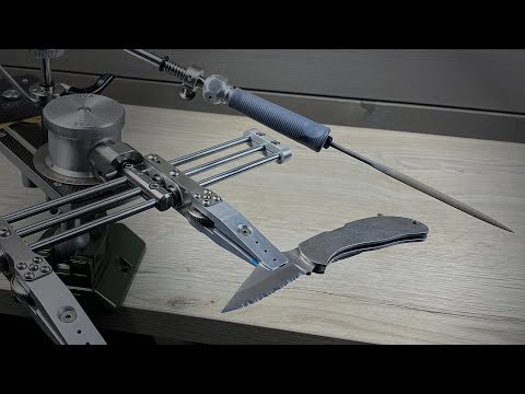 Видео: Заточка серрейторного ножа Spyderco Seki Japan