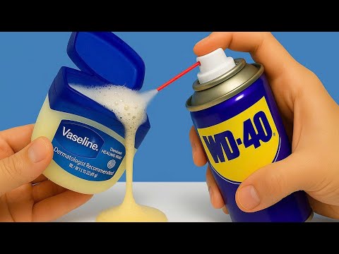Видео: 99% людей этого не знают! Нанесите WD-40 на вазелин, и результат вас удивит!