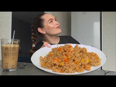 Видео: МУКБАНГ Я ПОТОЛСТЕЛА?! ТЯХАН С КУРИЦЕЙ И ОВОЩАМИ С ТЕРИЯКИ КОФЕ MUKBANG RICE WITH CHIKEN ASMR