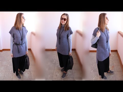 Видео: Жилет-прямоугольник спицами | Подробная инструкция: как связать простой жилет| Жилет-оверсайз