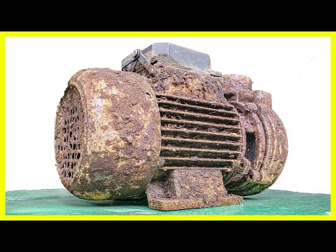 Видео: Полностью восстановленный мотор 750Вт очень ржавый