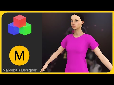 Видео: [1] Создание первой футболки в Marvelous Designer | Кройка и шитье