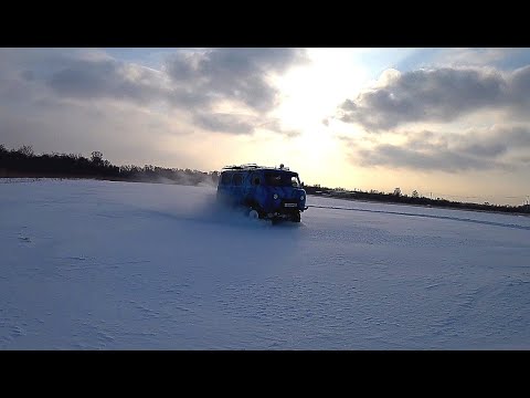 Видео: Зимний Offroad на УАЗике. Пожарили картошку в лесу)))