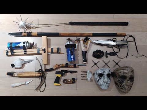 Видео: Демонстрация моей коллекции самодельного оружия