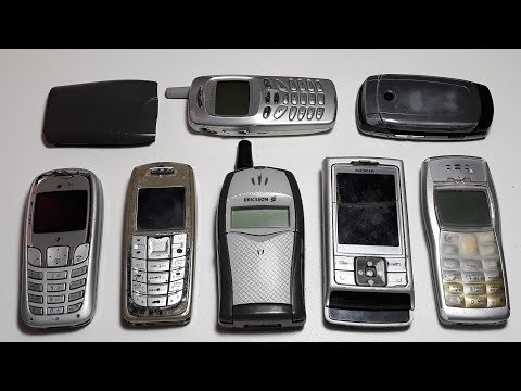 Видео: Ретро телефоны Ericsson T20e, Samsung X510, Samsung N620, Nokia 6270, Siemens A65