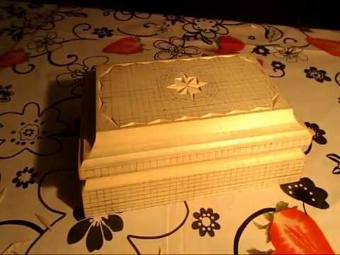 Видео: Шкатулка из дерева | Фигурная резьба | Figured wooden jewelry box carving