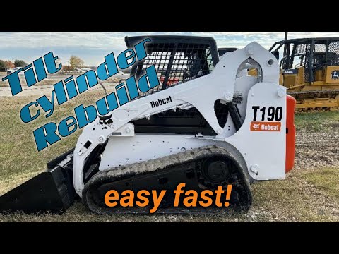 Видео: Как перебрать подъемный/наклонный цилиндр Bobcat T190 T180 S160 S185