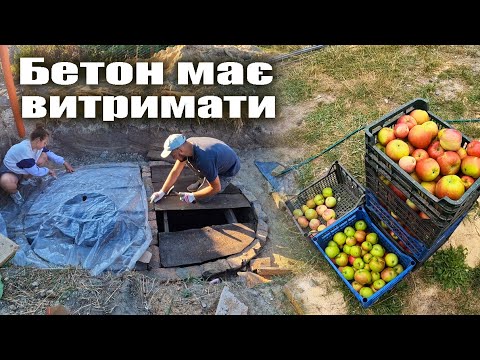 Видео: Встановлюємо опалубку відстійника під кришку || Збираємо урожай яблук та слив || Сливове варення