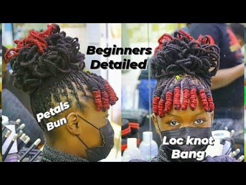 Видео: Как сочетать Loc Knots Bang с Loc Petals Bun на дредах для создания потрясающего образа.