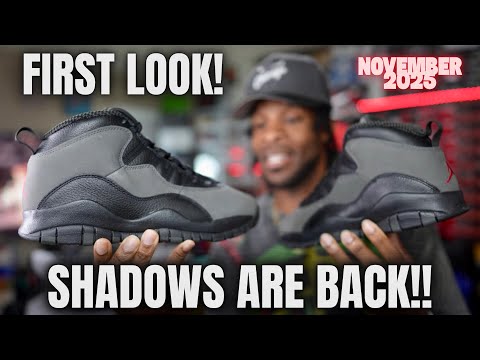 Видео: С защитой на носке или без? Первый взгляд на Jordan 10 Shadow 2025. Первые мысли. Обзор и сравнение!